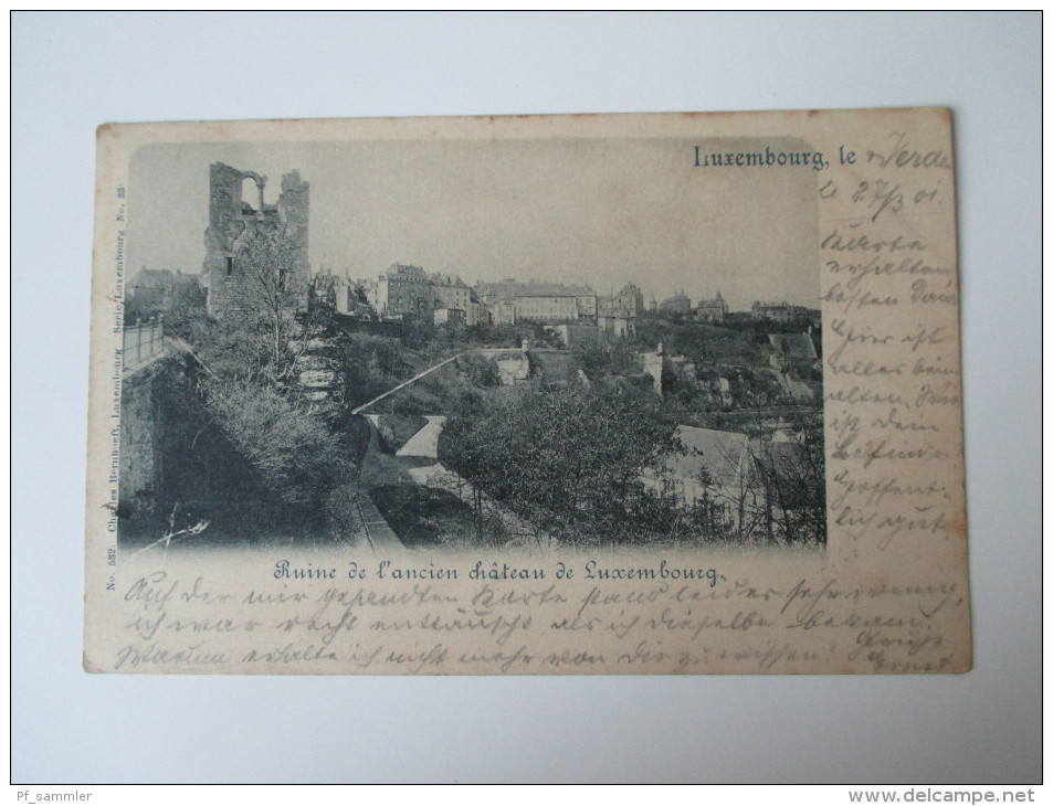 AK 1901 Ruine De L'ancien Chateau De Luxembourg Verwendet In Deutschland! Charles Bernhoeft, Serie Luxembourg No 33 - Luxemburg - Stad