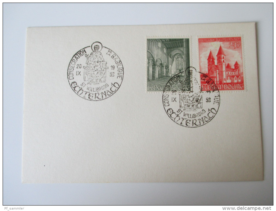 Luxembourg 1953 Nr. 514/515 Ersttag / Sonderstempel!! 20.9.1953 - Gebraucht