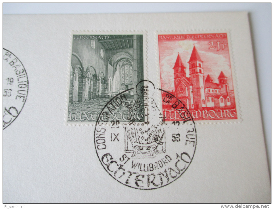 Luxembourg 1953 Nr. 514/515 Ersttag / Sonderstempel!! 20.9.1953 - Gebruikt