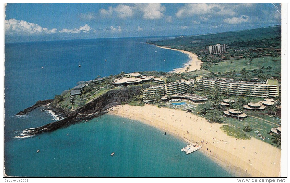 P4334 Sheraton Maui Hotel Kaanapali Beach Maui Hawaii USA  Front/back Image - Big Island Of Hawaii