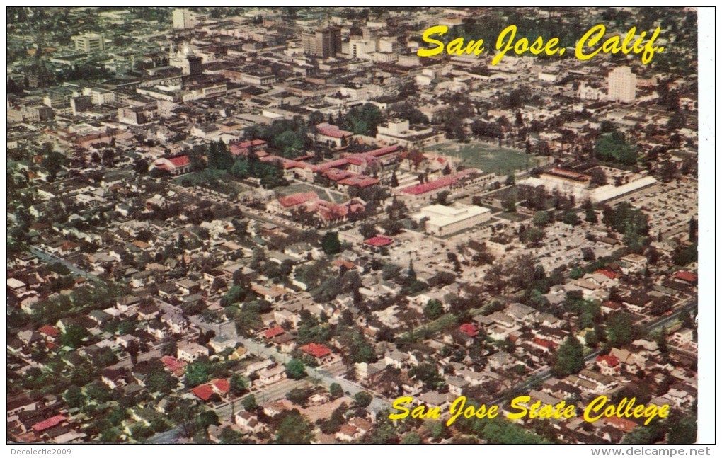 P4310 Aerial View San Jose California   USA Front/back Image - San Jose