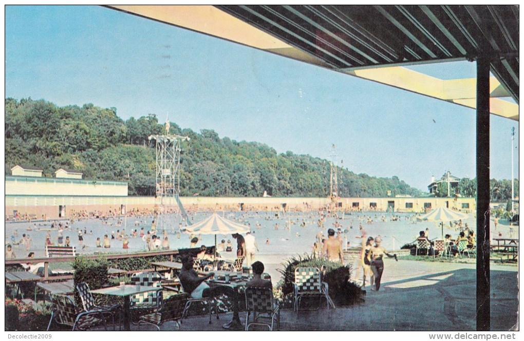 P4303 Cincinnati Ohio Sunlite Pool Coney Island   USA Front/back Image - Cincinnati