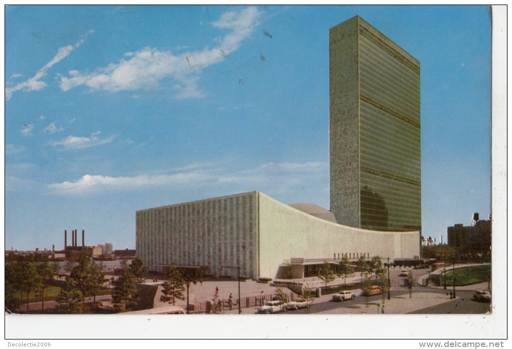 P4151 New York City United Nations Building   USA  Front/back Image - Other Monuments & Buildings