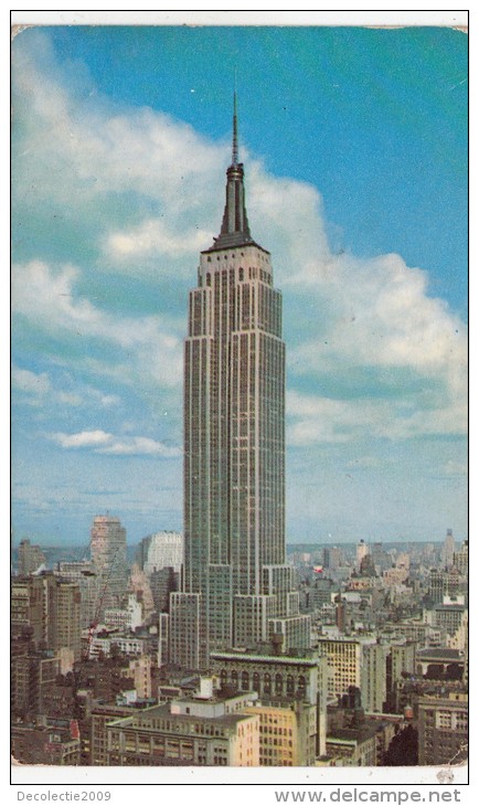 P4128 Empire State  Building New York City   USA  Front/back Image - Empire State Building