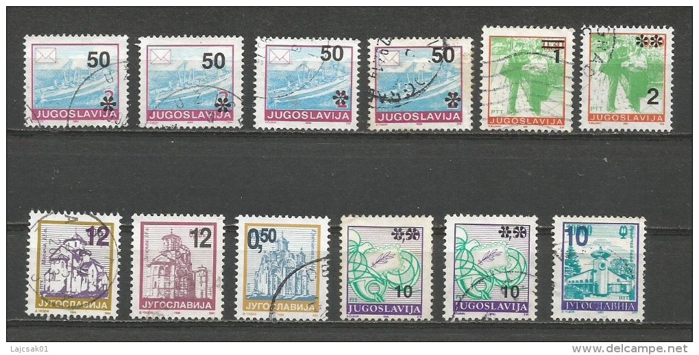 Yugoslavia Lot Overprint - Used Stamps