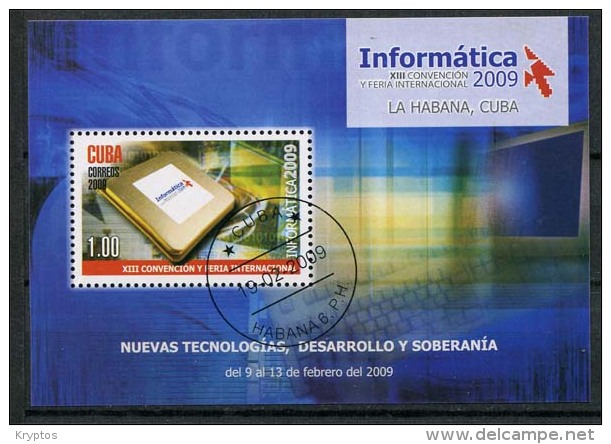 Cuba 2009. Int. Fair & Convention. 1 Block - Blocs-feuillets