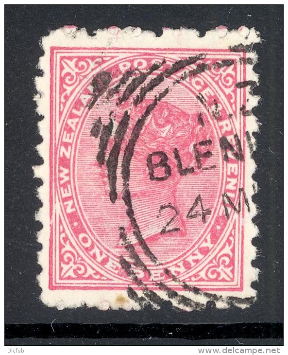 NEW ZEALAND, Class A Postmark &acute;BLENHEIM&acute; On Q Victoria Stamp - Gebraucht