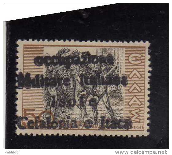 OCCUPAZIONE ITALIANA: ITACA 1941 CEFALONIA MITOLOGICA LEPTA 50L MNH SIGNED FIRMATO - Cefalonia & Itaca