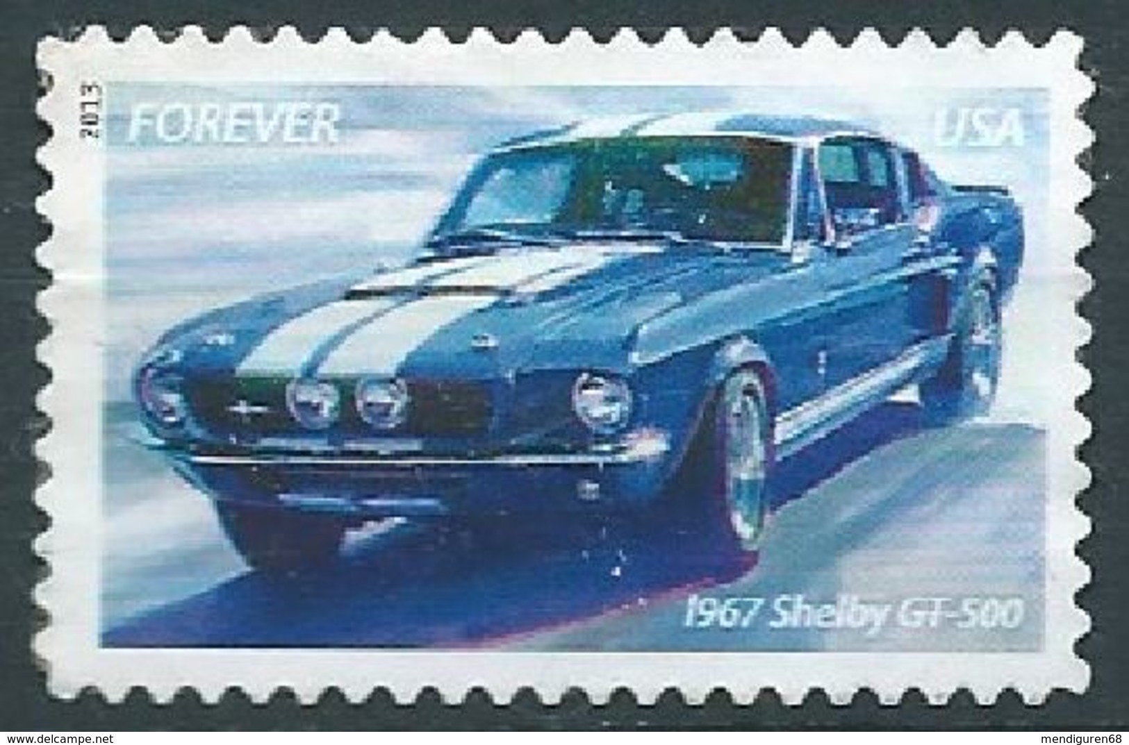 VERINIGTE STAATEN ETATS UNIS USA 2013 MUSCLE CARS - 1967 SHELBY GT-500 F USED SC 4744 MI 4932 YT 4574 SG 5371 - Used Stamps