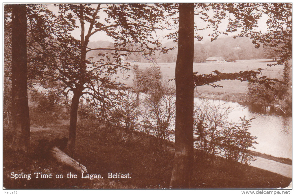 Carte Postale Ancienne D'Irlande Du Nord - Spring Time On The Lagan , Belfast - Autres & Non Classés