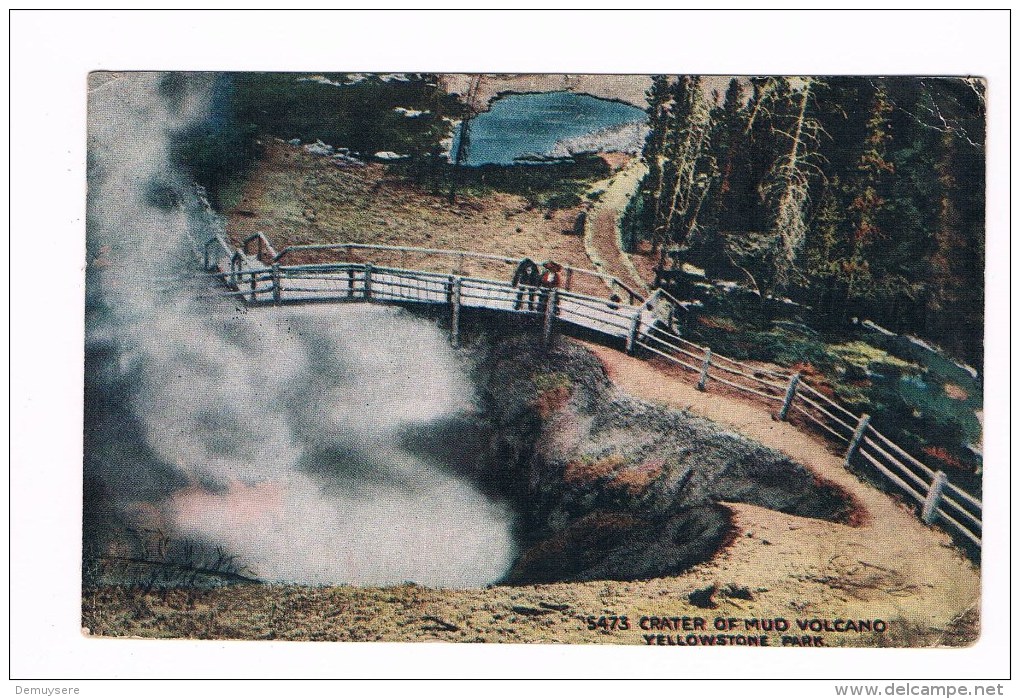 19860 Crater Of Mud Volcano Yellowstone Park - Mud Volcano - Yellowstone