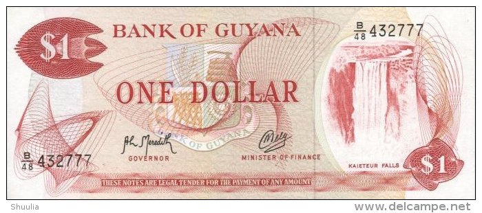 Guyana 1 Pesos 1992 Pick 21g UNC - Guyana