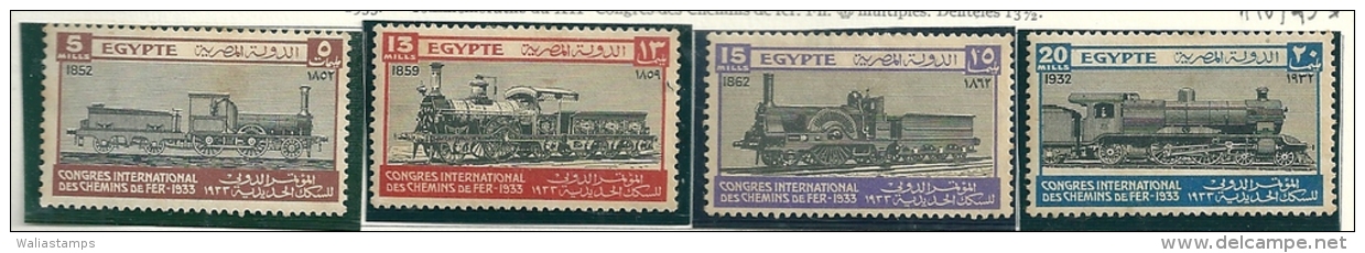 Egypt 1933 SG 189-92 MM - Nuevos
