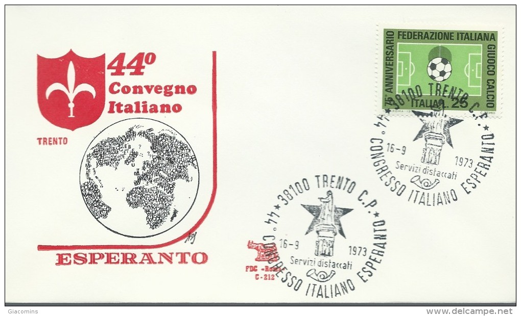 TRENTO- 44° CONVEGNO ITALIANO  ESPERANTO- 16-9-1973 - Unclassified