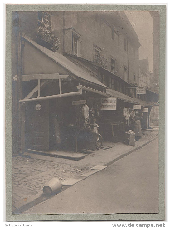 Foto Breslau 1913 Alte Fleischbänke Laden Gustav Richter Anton Bielawski Josef Zimmer Fleischer Wroclaw Stare Jatki - Orte