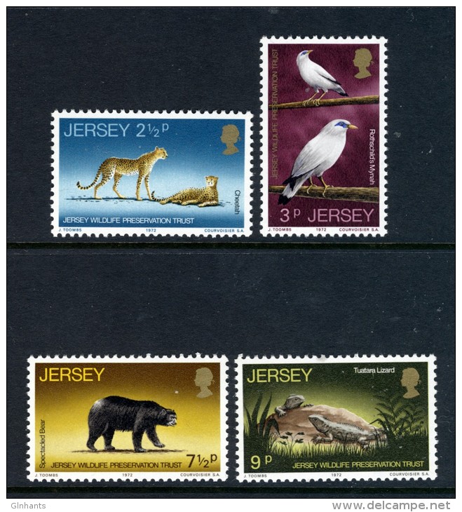 JERSEY - 1972 WILDLIFE SET (4V) VERY FINE MNH ** - Jersey