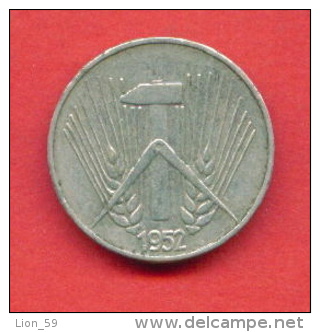 F3773 / - 1 Pfennig - 1952 E -  DDR - Deutschland Germany Allemagne Germania  - Coins Munzen Monnaies Monete - 1 Pfennig