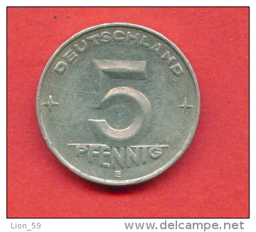 F3781 / - 5 Pfennig - 1952 E -  DDR - Deutschland Germany Allemagne Germania  - Coins Munzen Monnaies Monete - 5 Pfennig