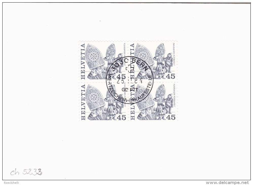 26.11.1984  -  PTT-Faltkarte M. DM "Volksbräuche"  -  O  Gestempelt - Siehe Scan  (ch 5233) - Cartas & Documentos