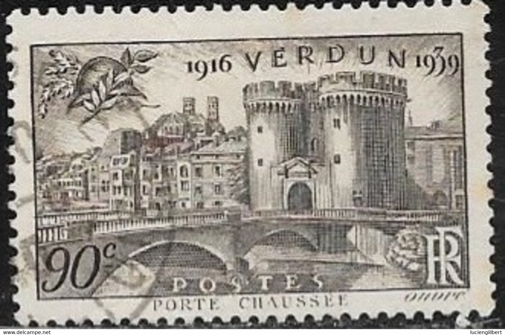 N° 445   FRANCE OBLITERES  - Victoire De Verdun 1939 - Usati