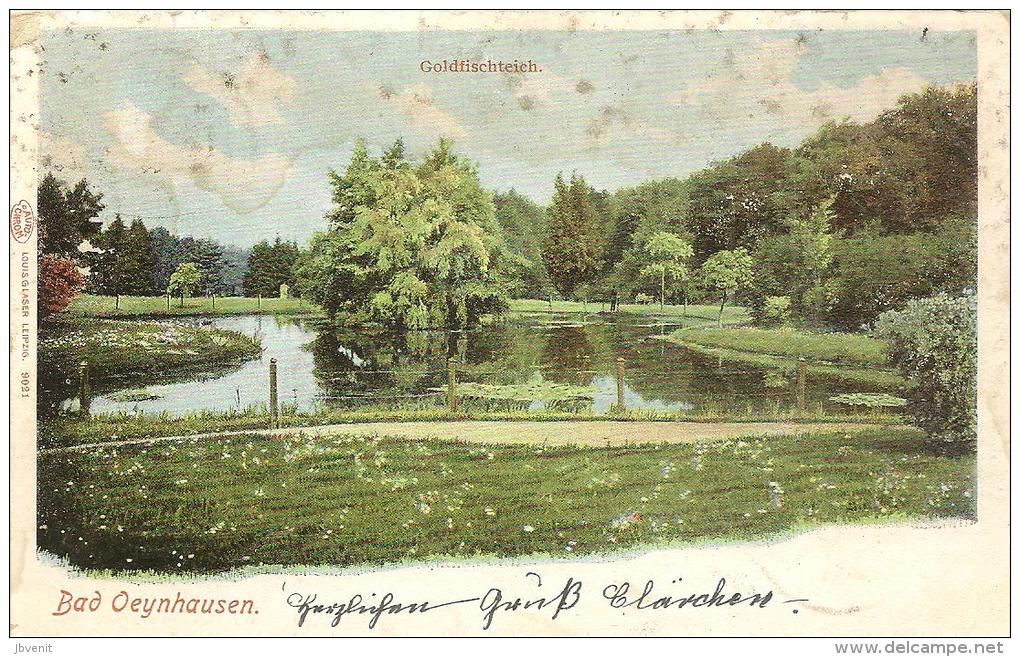 GERMANIA - Rheinland Westfalen - BAD OEYNHAUSEN - Goldfischteich  -1900 - Bad Oeynhausen