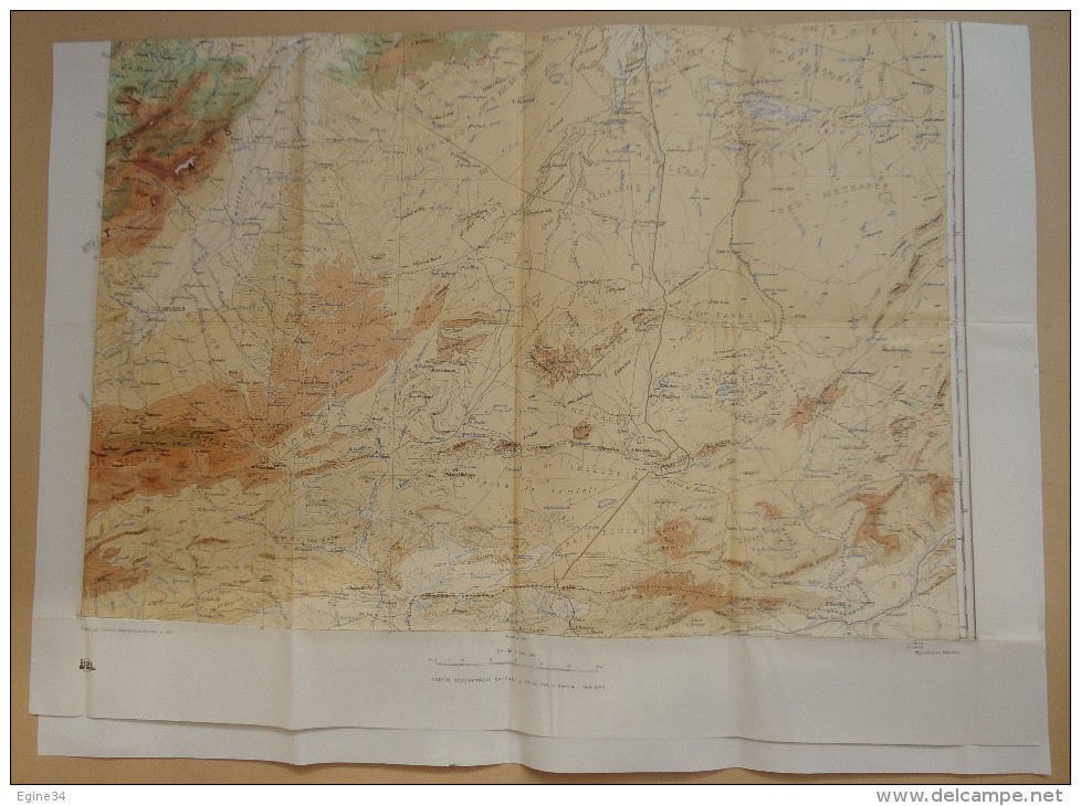 Carte Générale du Maroc - Echelle 1/500 000 - 1960 - 5 feuilles El-Jadida-Rabat-Oujda-Mar rakech-Hamada du Guir