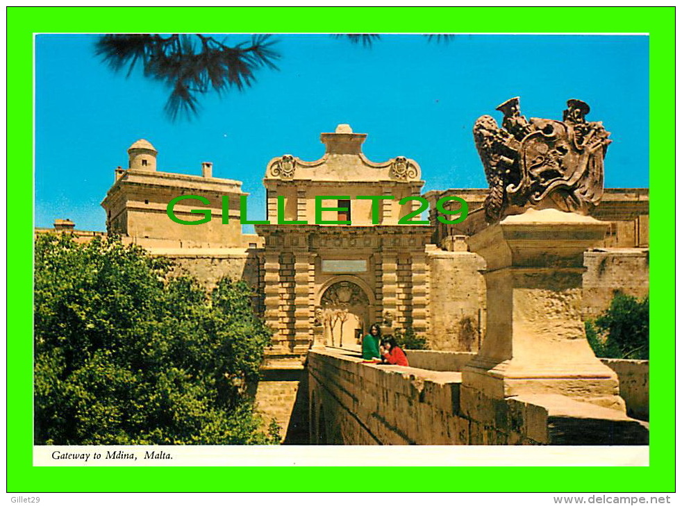 MALTE- MALTA - GATEWAY TO  THE OLD CAPITAL CITY OF MDINA - ANIMATED - PRINTEX - - Malta