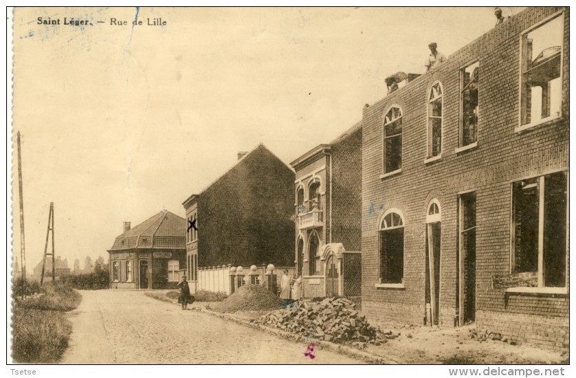 Saint-Léger - Rue De Lille -Maison En Construction (  Voir Verso ) - Estaimpuis