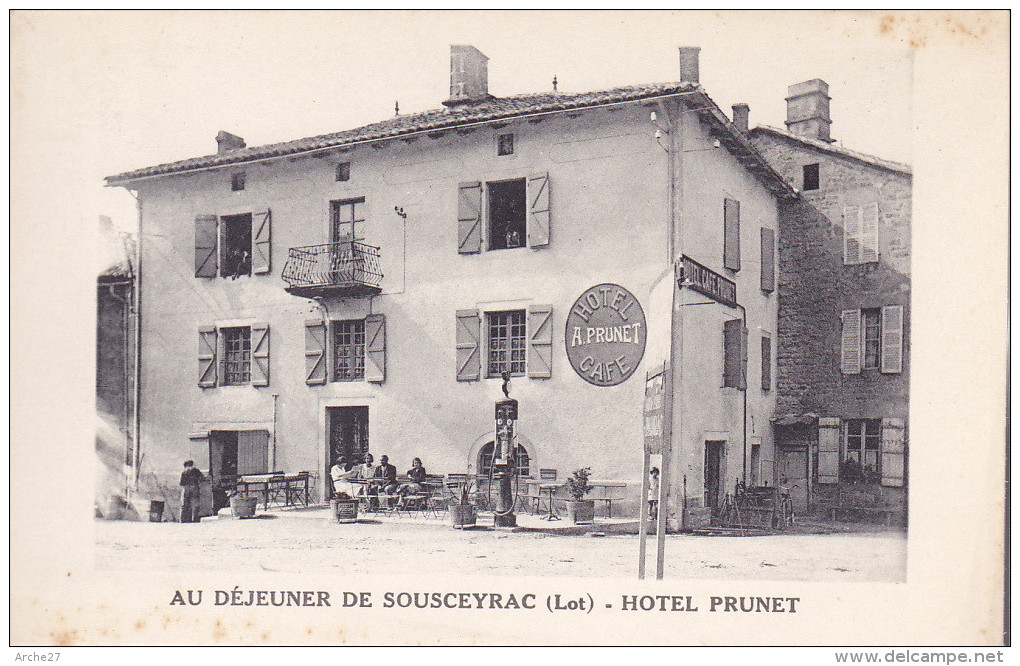 CPA - 46 - SOUSCEYRAC - Hôtel Prunet - Sousceyrac