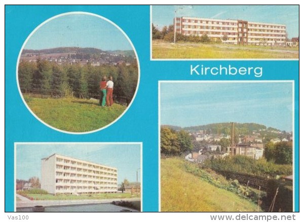 CPA KIRCHBERG- PANORAMA, SANATORIUM, HOSPITAL - Zwickau