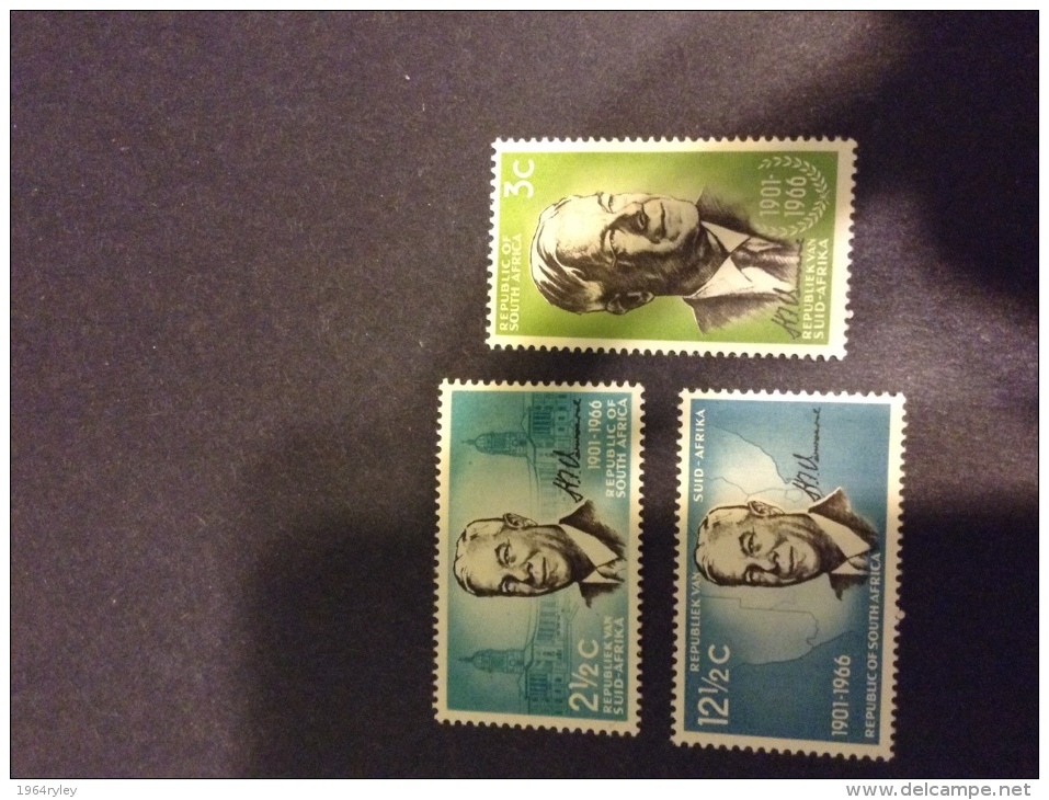 SOUTH AFRICA - Sc 314/316, Mi 356/358, Yv 306/308 1966 Mh* - Neufs