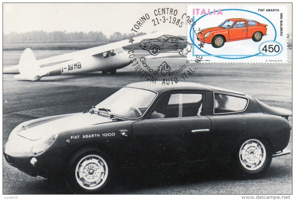 (P)  Fiat  Abarth 1000 Blalbero   Avec Timbre  1er Jour - Turismo