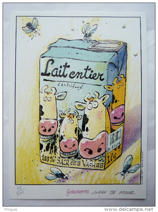 Ex Libris - JOHAN DE MOOR - LA VACHE T1 - NS - FANTASMAGORIES - Illustrators J - L