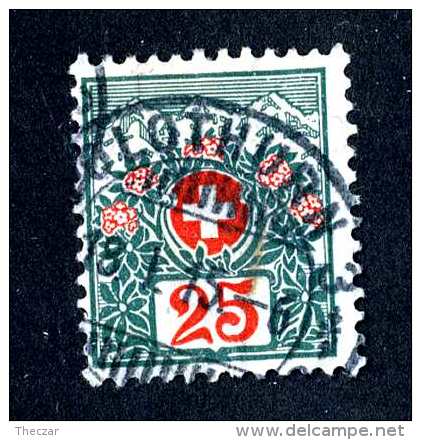 2706 Switzerland 1910  Michel #35b Used  Scott #J41 ~Offers Always Welcome!~ - Postage Due