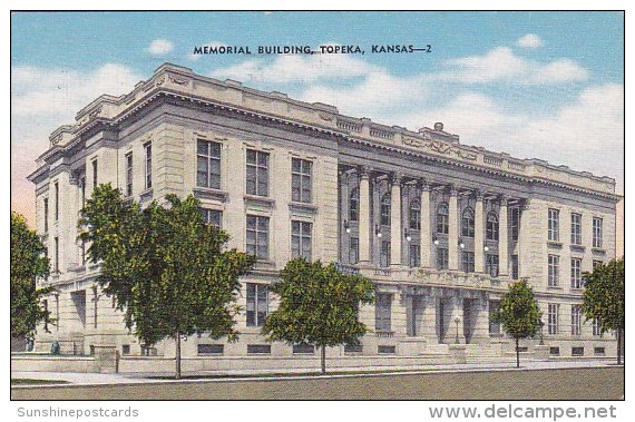 Memorial Building Topeka Kansas 1951 - Topeka