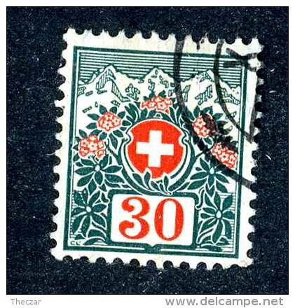 2736  Switzerland 1910  Michel #36b  Used  Scott #J42 ~Offers Always Welcome!~ - Postage Due