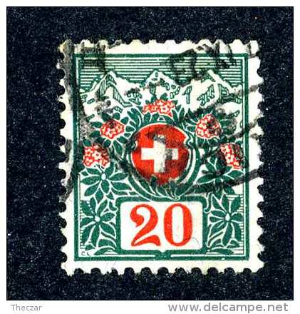 2738  Switzerland 1910  Michel #34  Used  Scott #J40 ~Offers Always Welcome!~ - Taxe