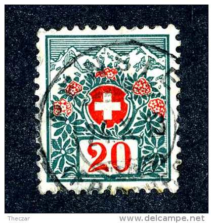 2741  Switzerland 1910  Michel #34  Used  Scott #J40 ~Offers Always Welcome!~ - Taxe