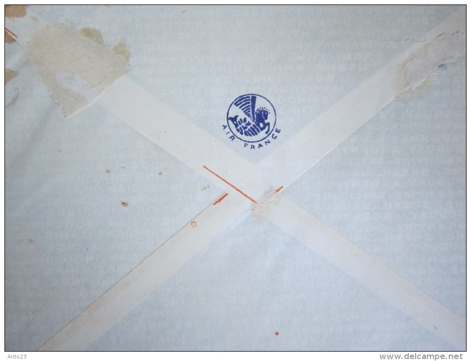 Lettre Via Air France Indochine Ex Colonies Françaises - Poste Aérienne