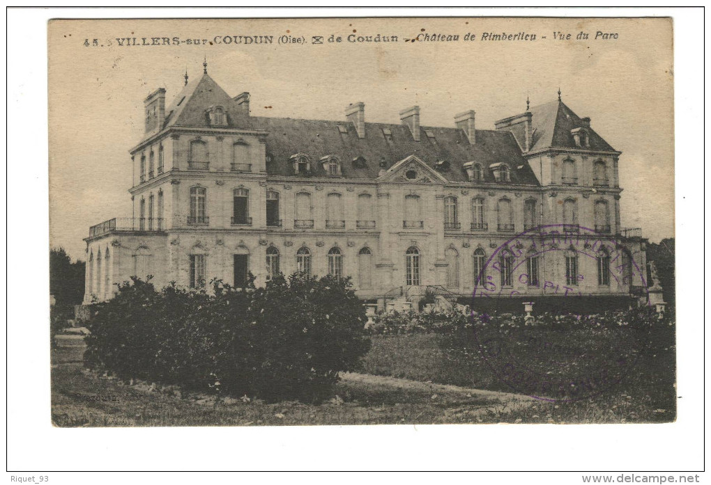 45 - VILLERS Sur COUDUN - Château De Rimberlieu -Vu Du Parc - Autres & Non Classés