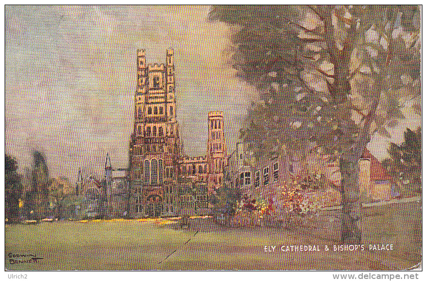 PC Ely Cathedral & Bishop's Palace - 1949 (3494) - Ely