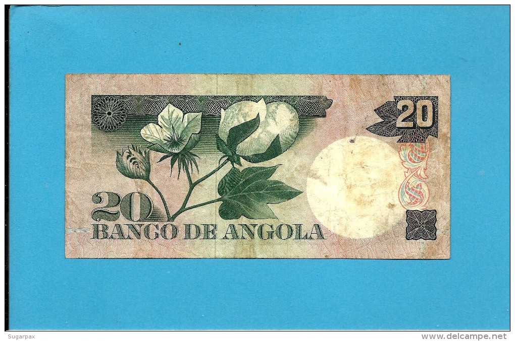 ANGOLA - 20 ESCUDOS - 10.06.1973 - P 104 - LUIZ DE CAMÕES - PORTUGAL - Angola