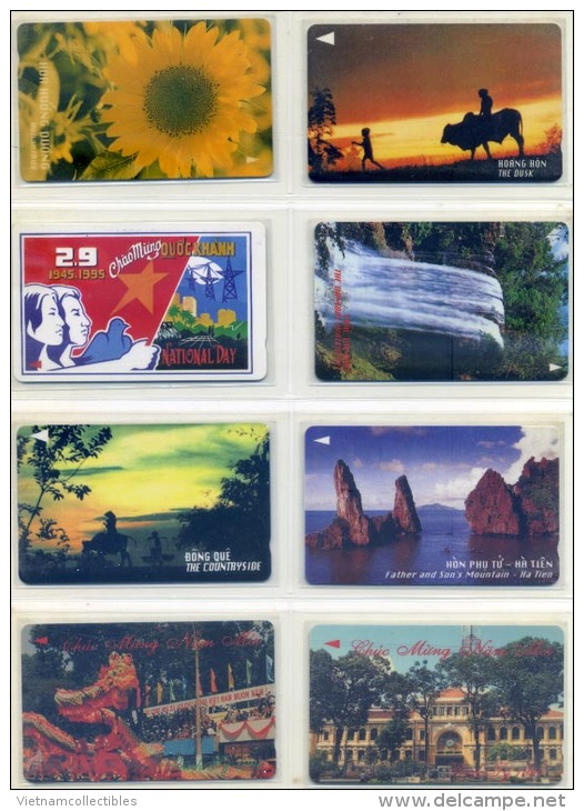 Full collection of Viet nam Vietnam MINT magnetic phonecards / phonecard  / 20 photos including backsides