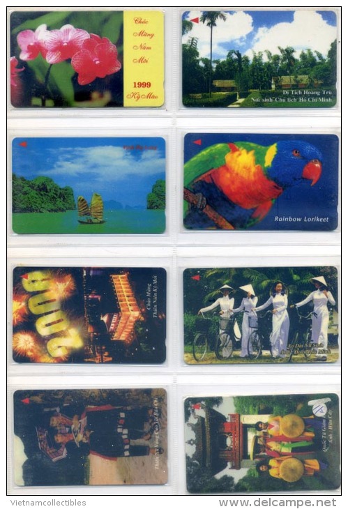 Full collection of Viet nam Vietnam MINT magnetic phonecards / phonecard  / 20 photos including backsides