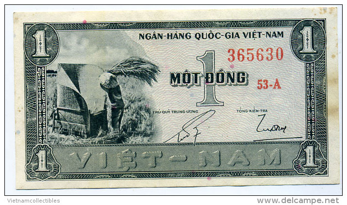 South Vietnam Viet Nam 1 Dong UNC Banknote 1955 - P#11a - Vietnam