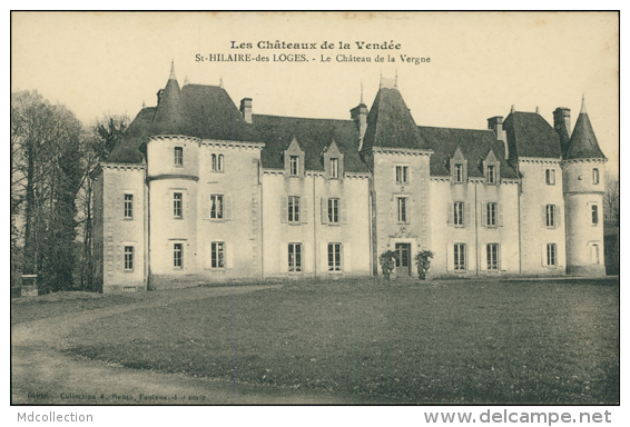 85 SAINT HILAIRE DES LOGES / Le Château De La Vergne / - Saint Hilaire Des Loges