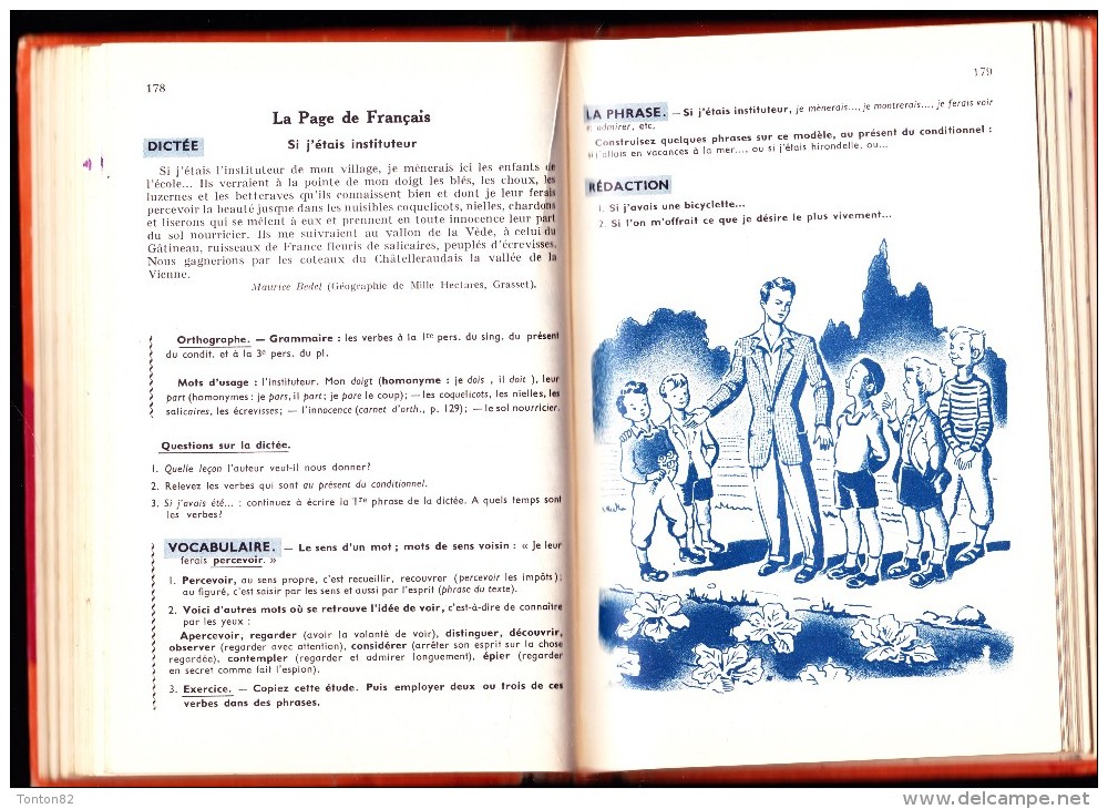 David / Haisse / Bouret - La Grammaire Française - Cours Moyen 2e année - Fernand Nathan - ( 1960 ) .