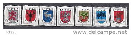 LATVIA COAT OF ARMS USED STAMPS FULL YEAR SET 1999 - Latvia