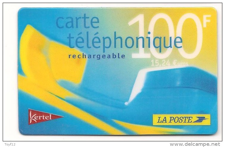 Carte Prépayée KERTEL La Poste Rechargeable 100F/ 15,24 Euros - Altri & Non Classificati