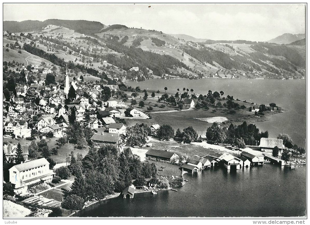 Oberägeri - Mit Dem Flugzeug über...          Ca. 1950 - Oberägeri